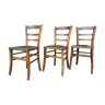 3 chaises bistrot vintage