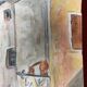 Watercolor Saint-Paul de Vence, rue portail-levis