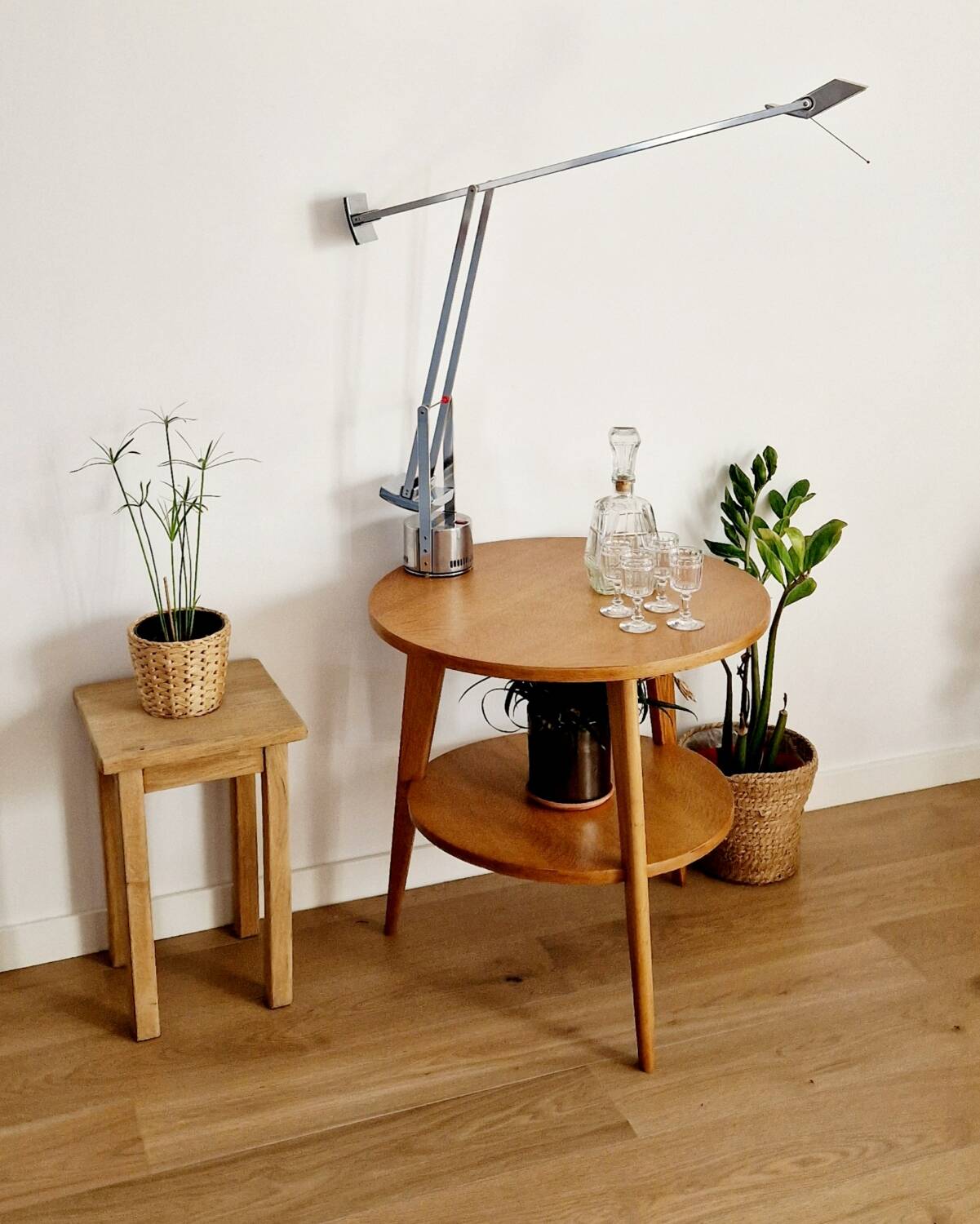 Scandinavian style side table from the 50s