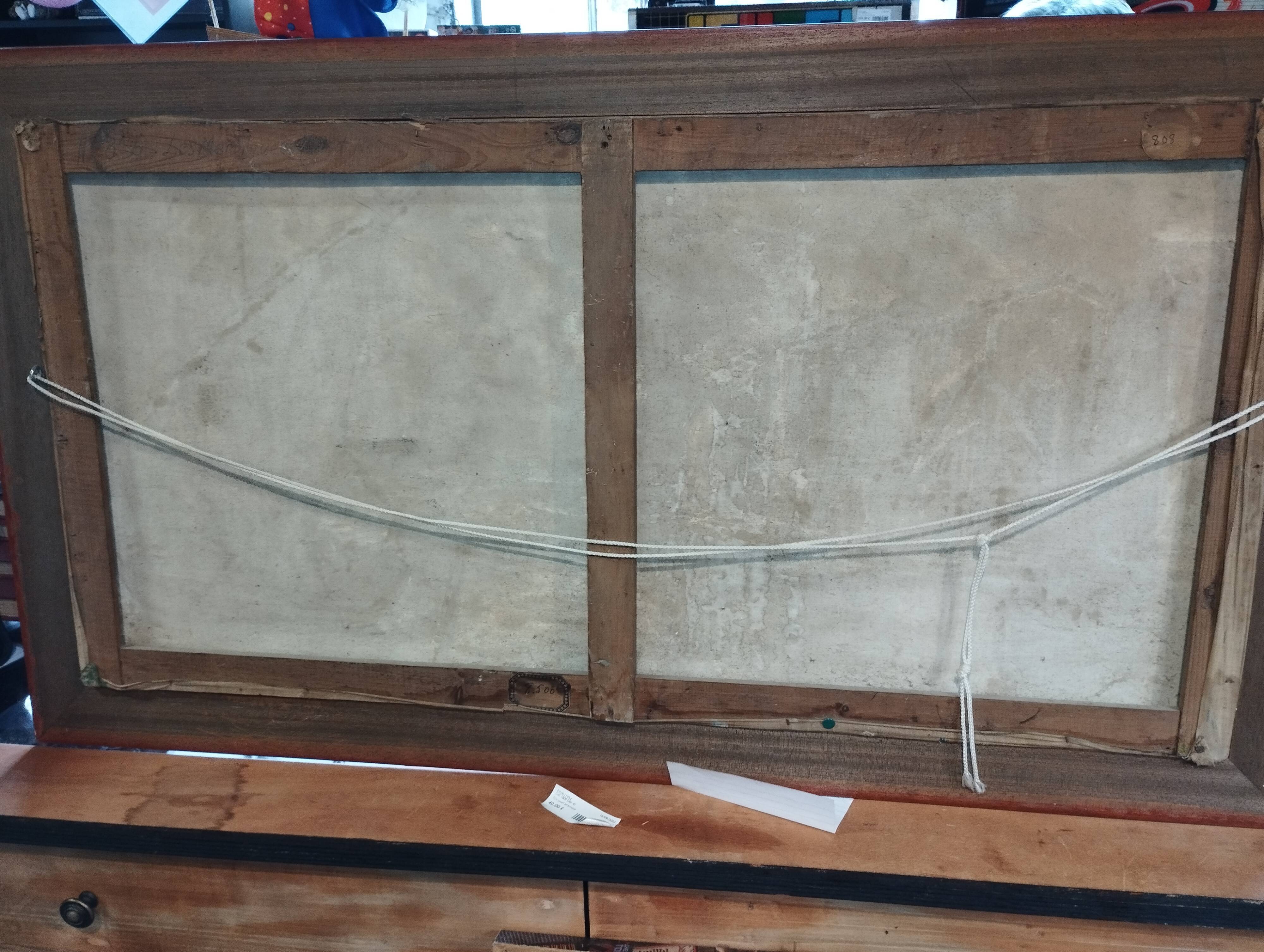 Les Martigues oil painting signed Andrée Couchet