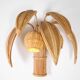 Paire d’appliques « cocotier/palmier » en rotin