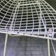 Pair of white lacquered Bertoia chairs