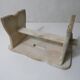 old small white patinated wooden bench vintage step stool