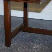Vintage Military Campaign Desk with Leather Top from Harrods London
