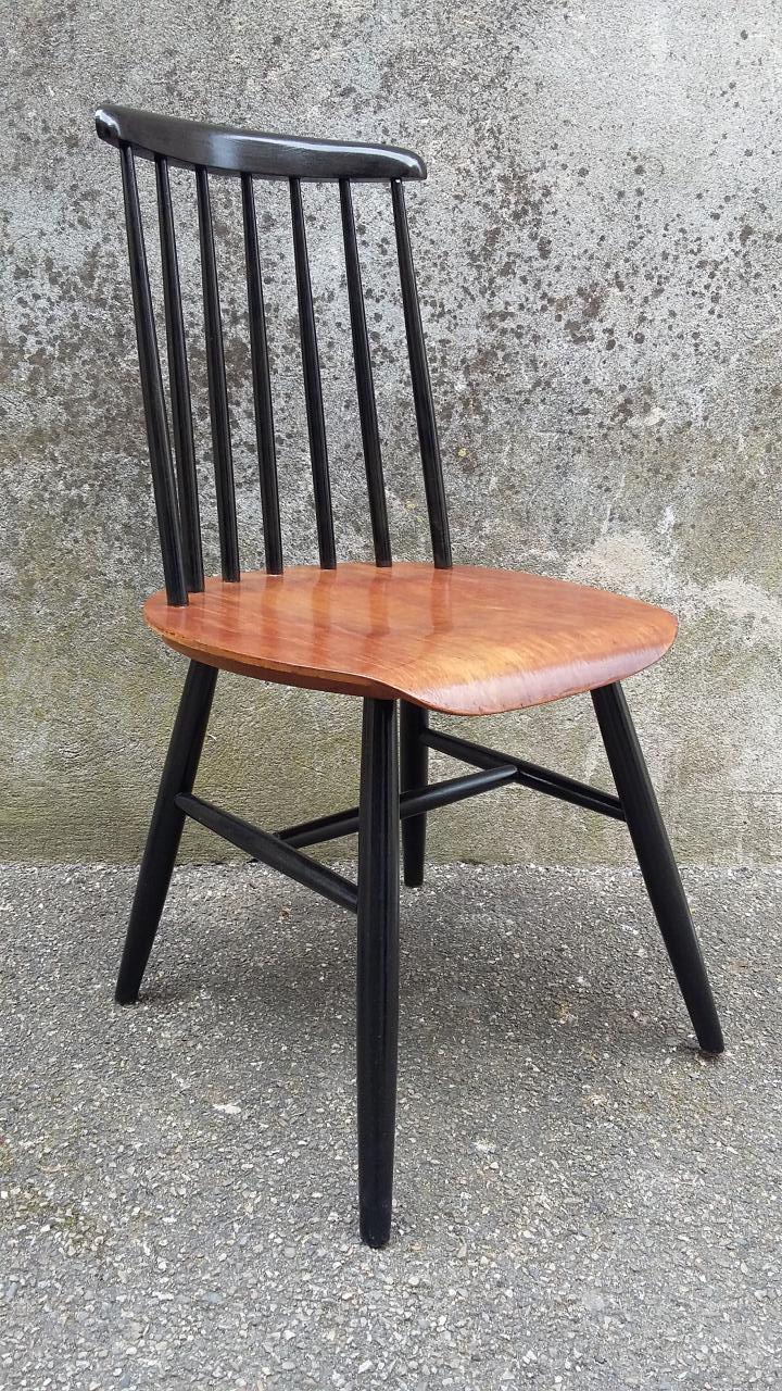 two vintage Scandinavian bistro chairs