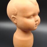 Vase in the shape of a baby's head - poupon