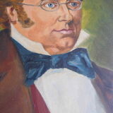 Portrait of Franz Schubert signed Fv Heyer dated 1929