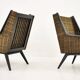 Paire de fauteuils des années 1950, Tchécoslovaquie