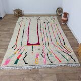 Handmade wool Berber rug 290 X 190 CM