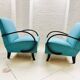 2x Fauteuils Jindrich Halabala originaux 1940