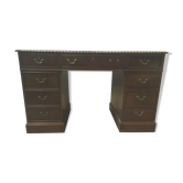 Desk style english mahogany and mahogany flat