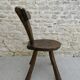 Brutalist chair, solid wood, carved, circa 1950