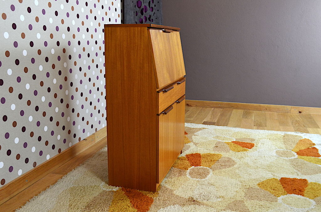 Secretary scandinavian vintage teak design 1960