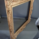 Old frame Montparnasse carved wood patinated 79x68 cm foliage 61x50.7 cm SB