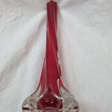 Vase soliflore blown glass from 1970
