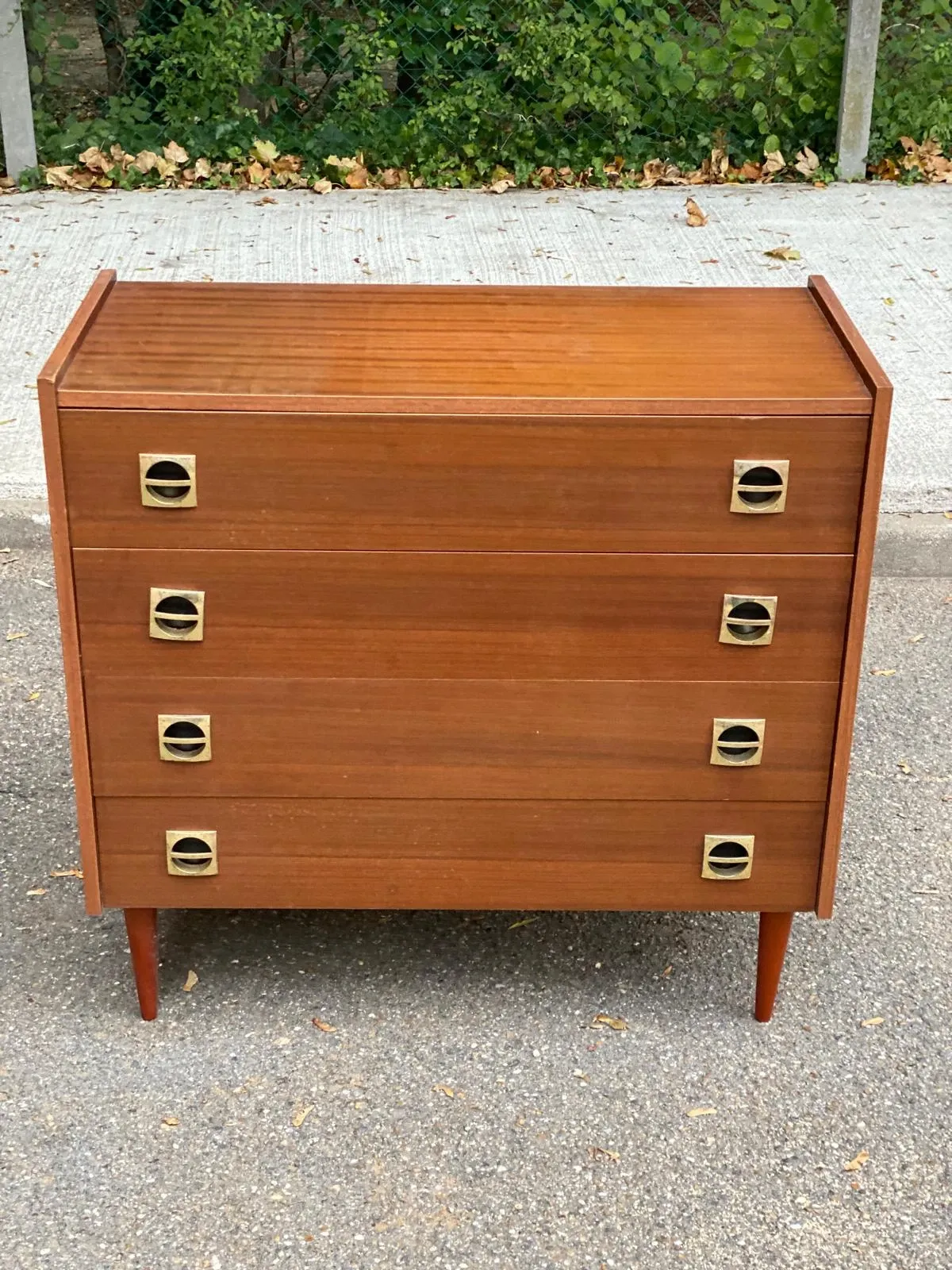 Mid-Century Scandinavian wooden chest of drawers 1960