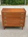 Mid-Century Scandinavian wooden chest of drawers 1960