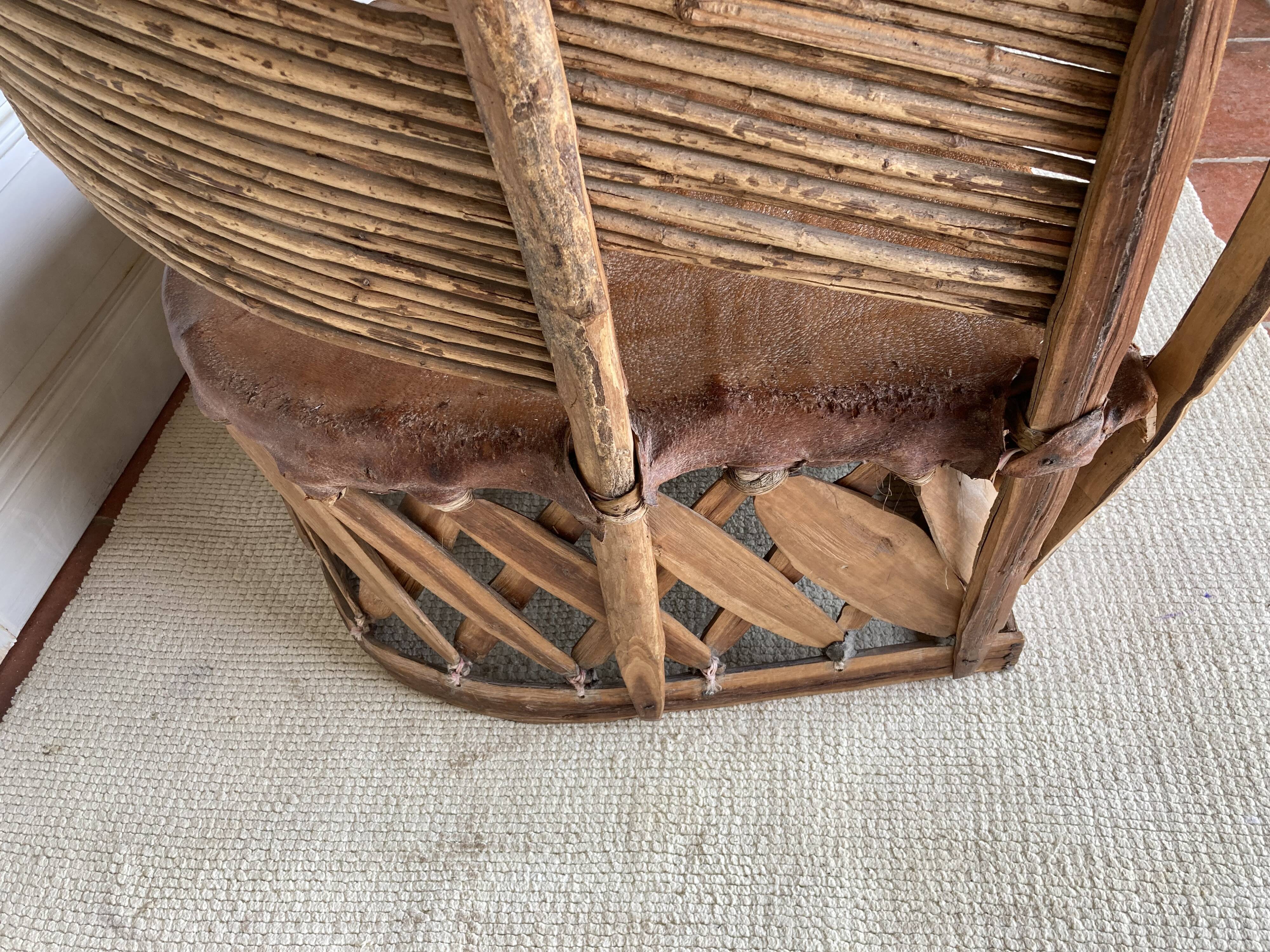 Mexican craft armchair equippal