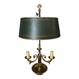Lamp bouillotte bronze lampshade in sheet style empire mid-twentieth