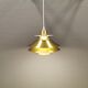 Small hanging lamp from Danish Top-lamps, in brass colored aluminum, produced in the 1980s