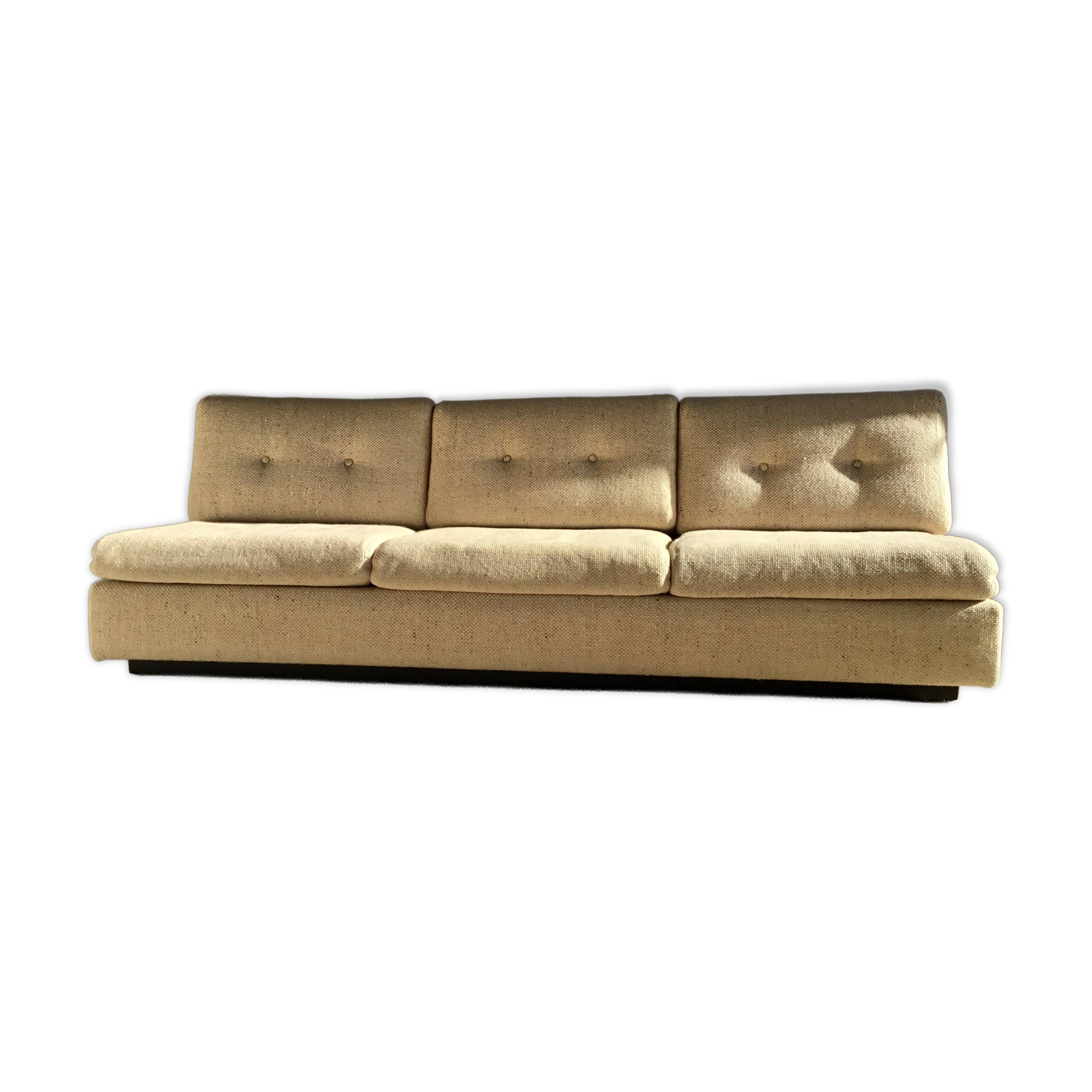 Three-seater canapé in mottled wool by Eddie Harlis - International Furniture