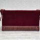 1960s, Danish "Spanish" sofa, original condition, furniture velour, ash wood legs.