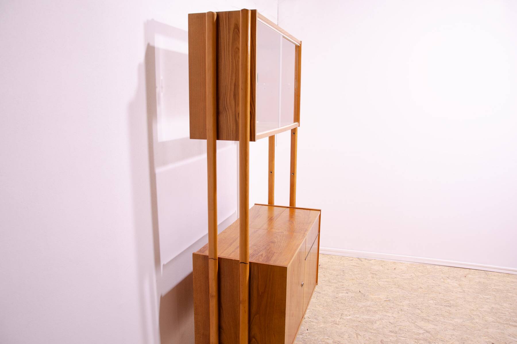 Mid century wall shelf bookcase by František Jirák for Tatra nábytok, 1960´s