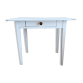 Desk table in its original white