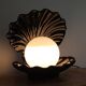 Shell lamp in ceramic and opaline