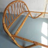 Rattan basket bed