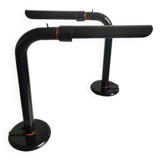 Paire lampes chevet années 80