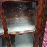 Old showcase, glass door and 4 shelves