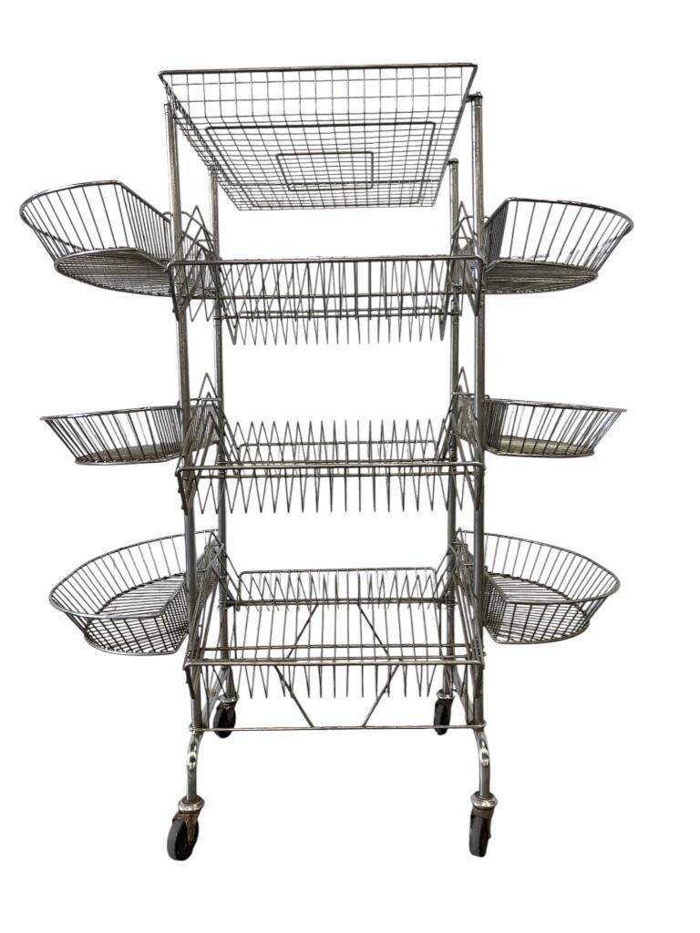 Vintage iron stand / shelf / display rack