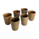 Suite de 6 verres en grès