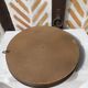 Vintage curved bamboo mirror