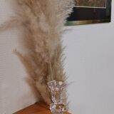 Crystal candle holder from val-saint-lambert