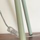 90s Green Metal Tripod Lamp