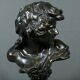 Bronze “Laughing Child”, signed A.Injalbert – Late 19th century