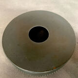 Modernist pendant lamp opal glass and grey metal Bent Karlby for Lyfa, Denmark, 1950-60