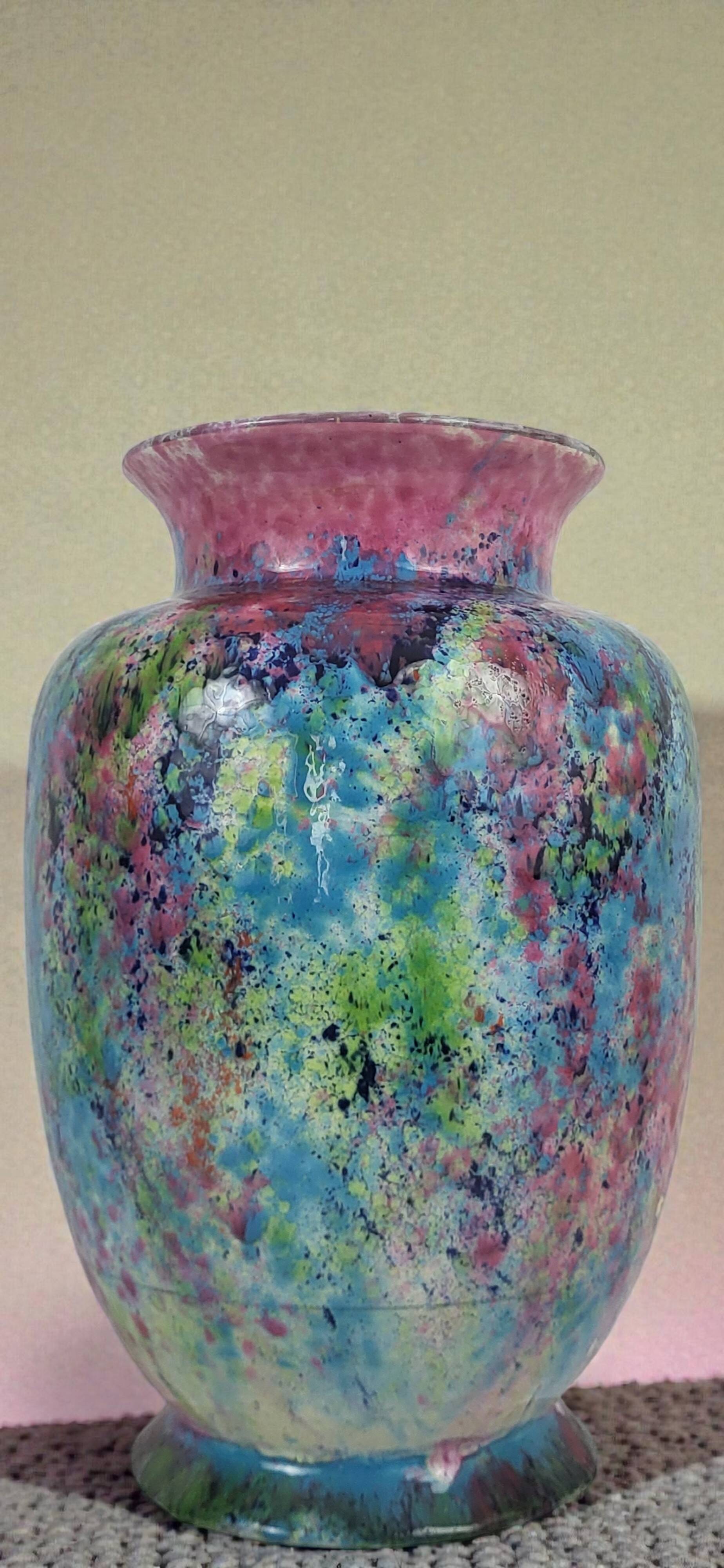 Earthenware vase, Morvan, 1970s