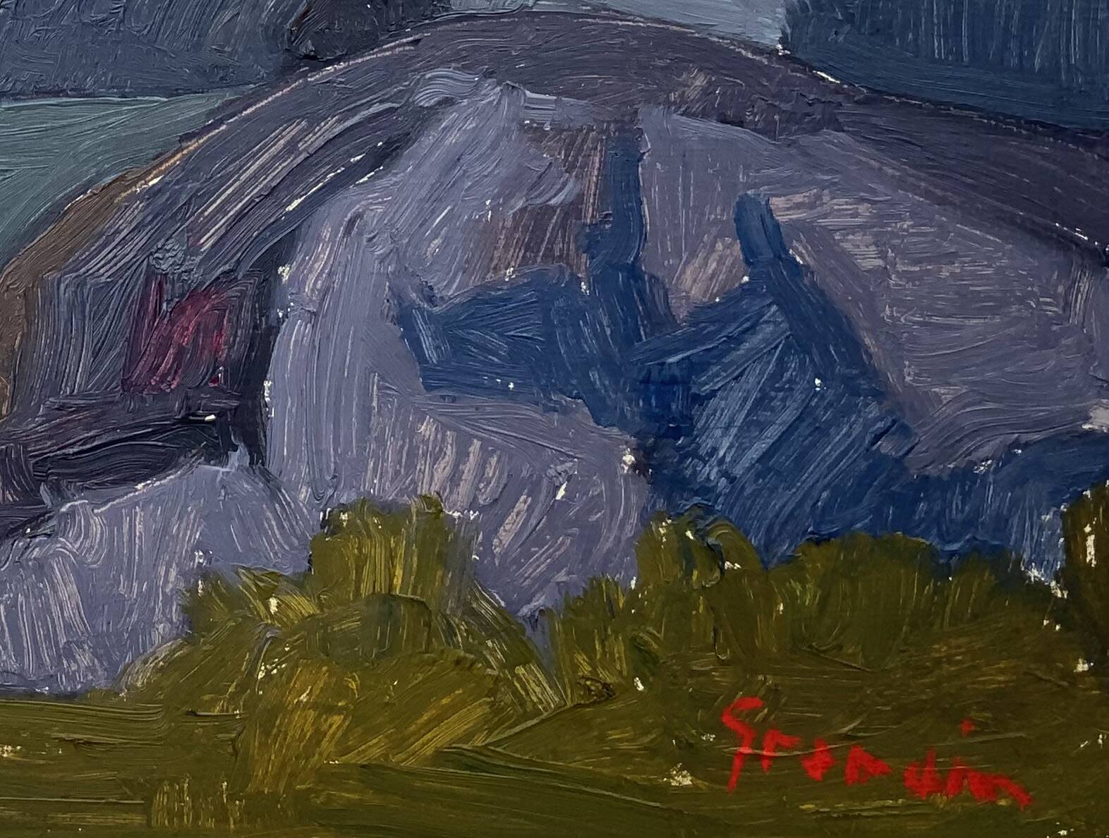 Vintage Landscape Painting by Svan Grandin (1906-1982) “Seacoast”