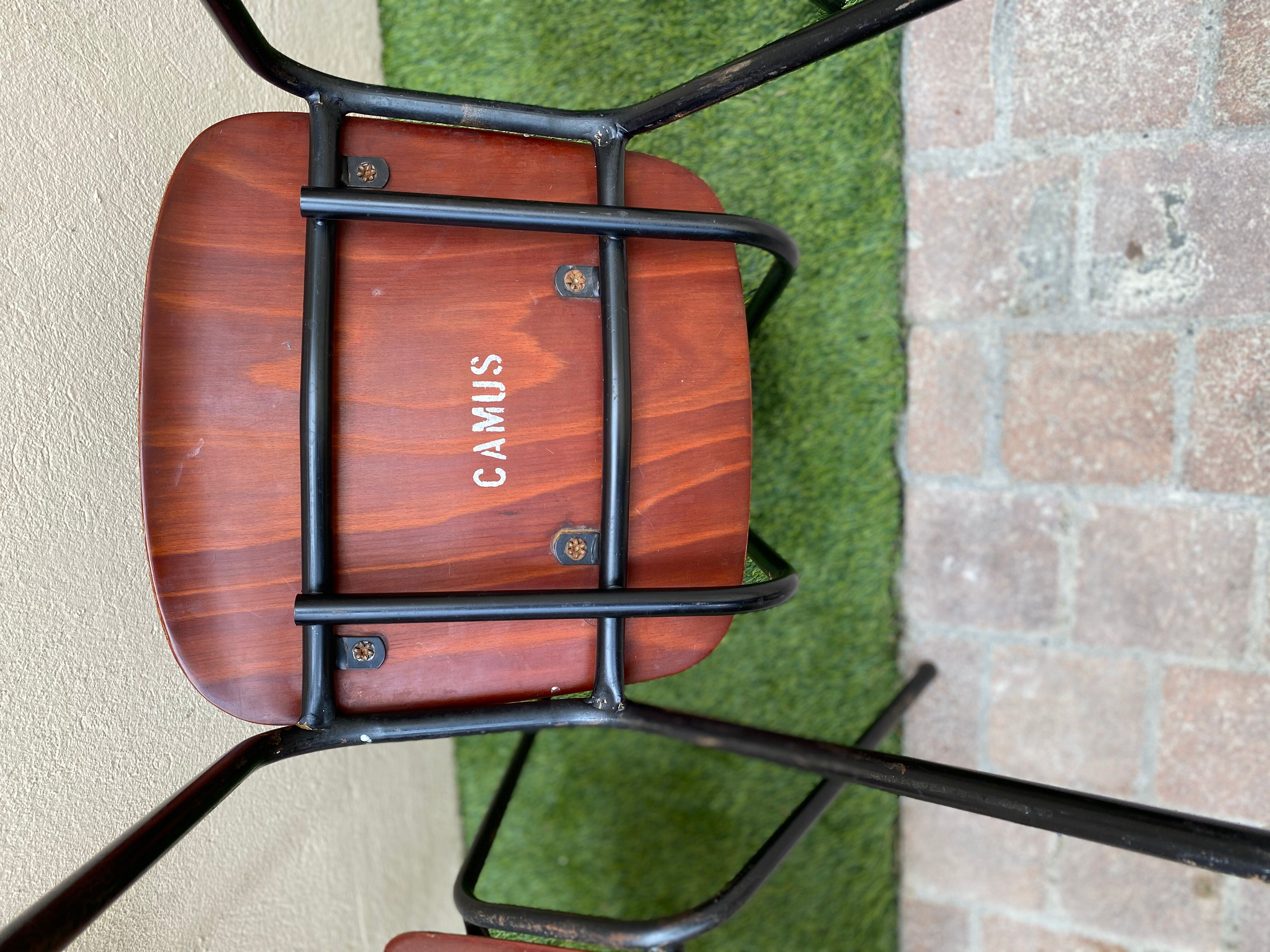 3 dutch style vintage chairs 1950