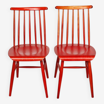 Paire de chaises scandinaves années 60
