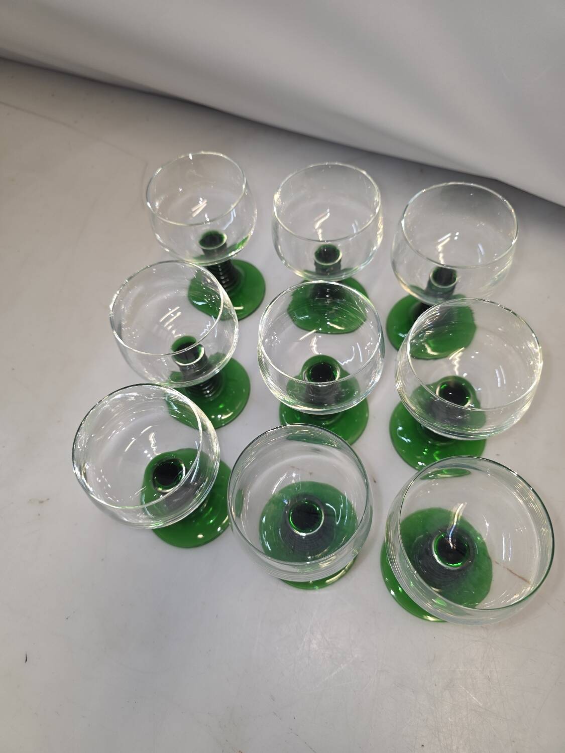 9 Alsace wine glasses from the 70s