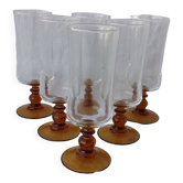 6 verres à pied