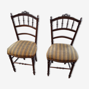 Paire de chaises de chambre