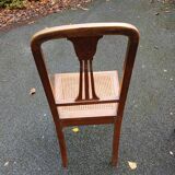 4 anciennes chaises cannée en bois