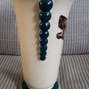Vintage Art Deco ceramic vase from Longwy