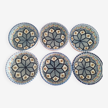 6 Small bowls of Tunisian crafts