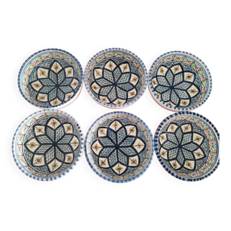 6 Small bowls of Tunisian crafts